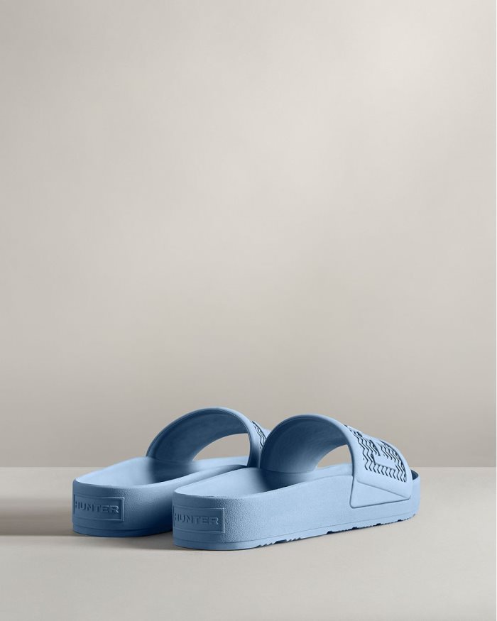 Blue Men's Hunter BLOOM™ Slides | gMAmryq6