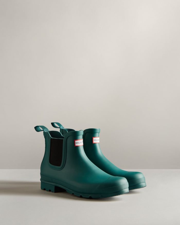 Blue Men's Hunter Original Chelsea Boots | bLGWqksY