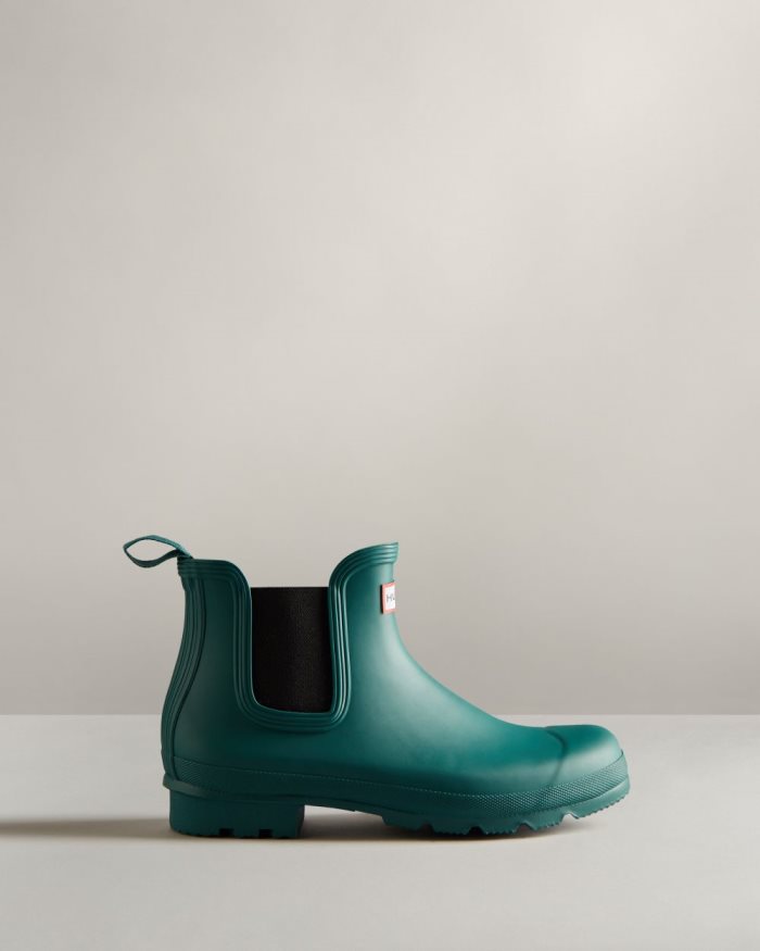 Blue Men's Hunter Original Chelsea Boots | bLGWqksY