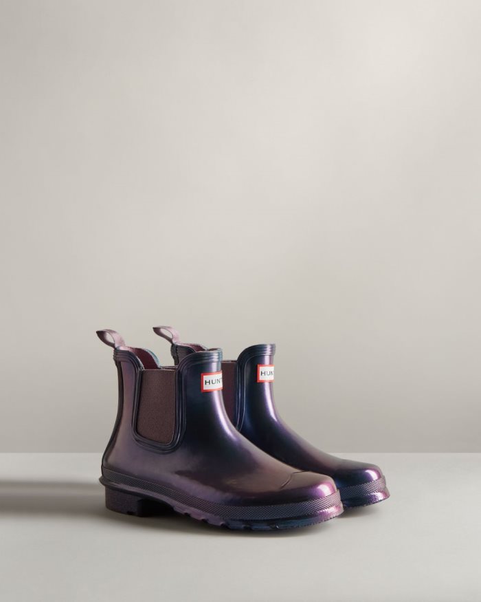 Blue Women's Hunter Nebula Chelsea Boots | JcoPYheH