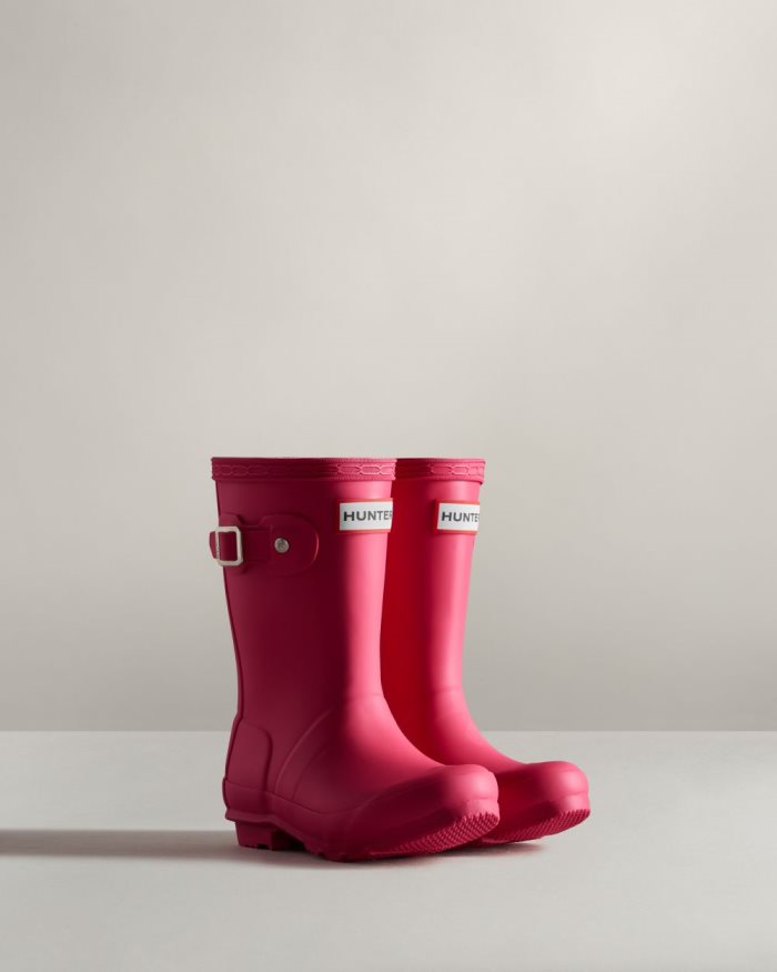 Bright Pink Kids' Hunter Original Boots | CcyGIETS