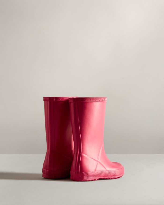 Bright Pink Kids' Hunter Original First Classic Rain Boots | X4ZMCcws