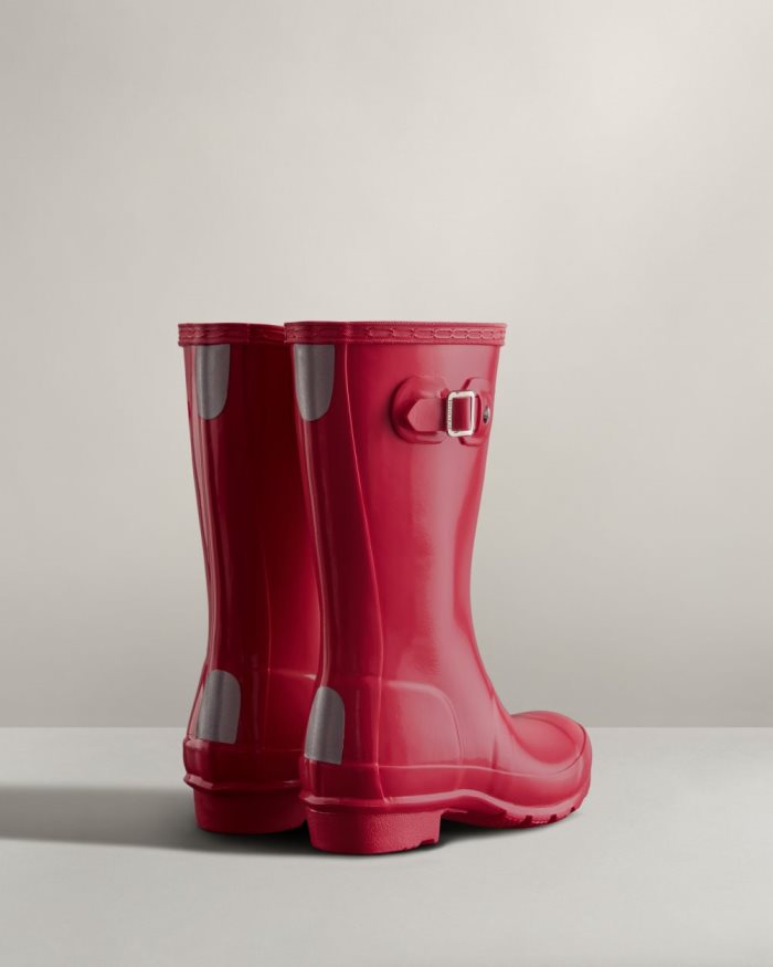 Bright Pink Kids' Hunter Original Gloss Rain Boots | OTTGjoRC