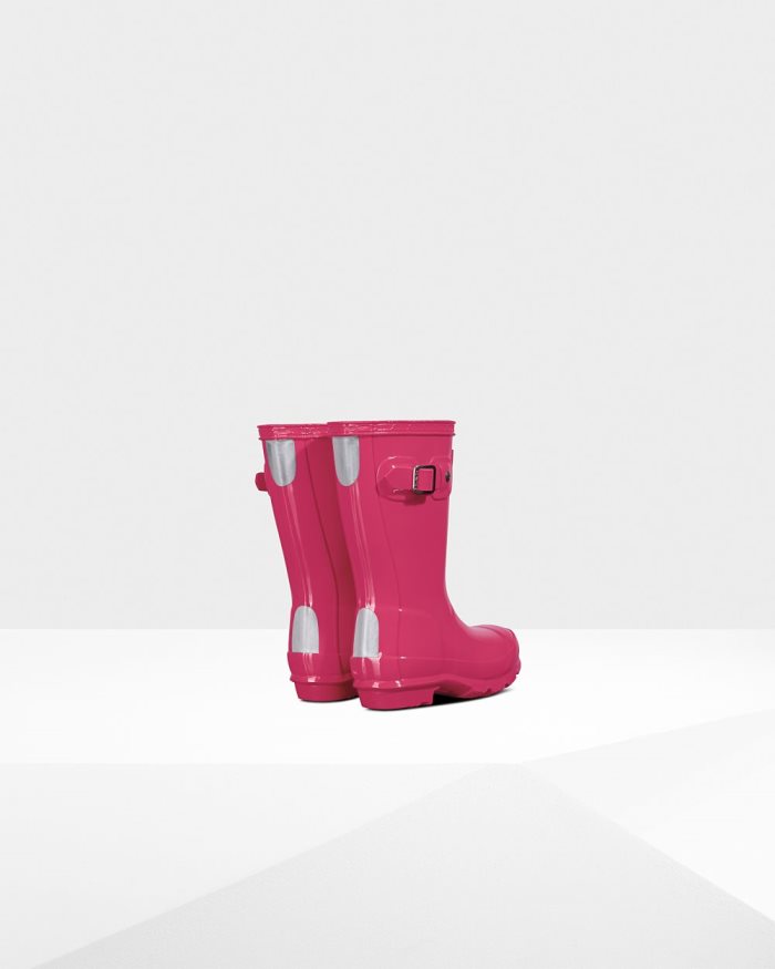 Bright Pink Kids' Hunter Original Gloss Boots | QiS9ddPZ