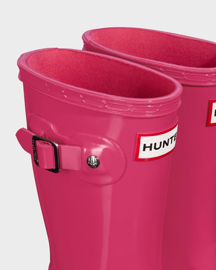 Bright Pink Kids' Hunter Original Gloss Boots | QiS9ddPZ