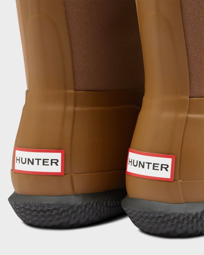 Brown Women's Hunter Insulated Roll Top Sherpa Boots | Hco0ureT