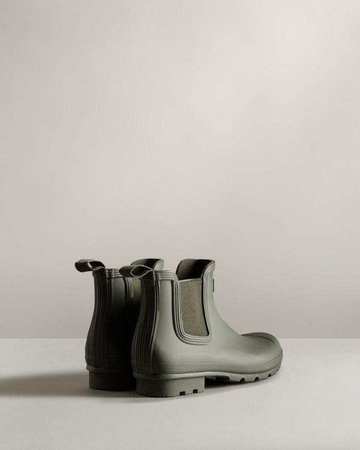 Dark Olive Men's Hunter Original Chelsea Boots | BzceIDcp