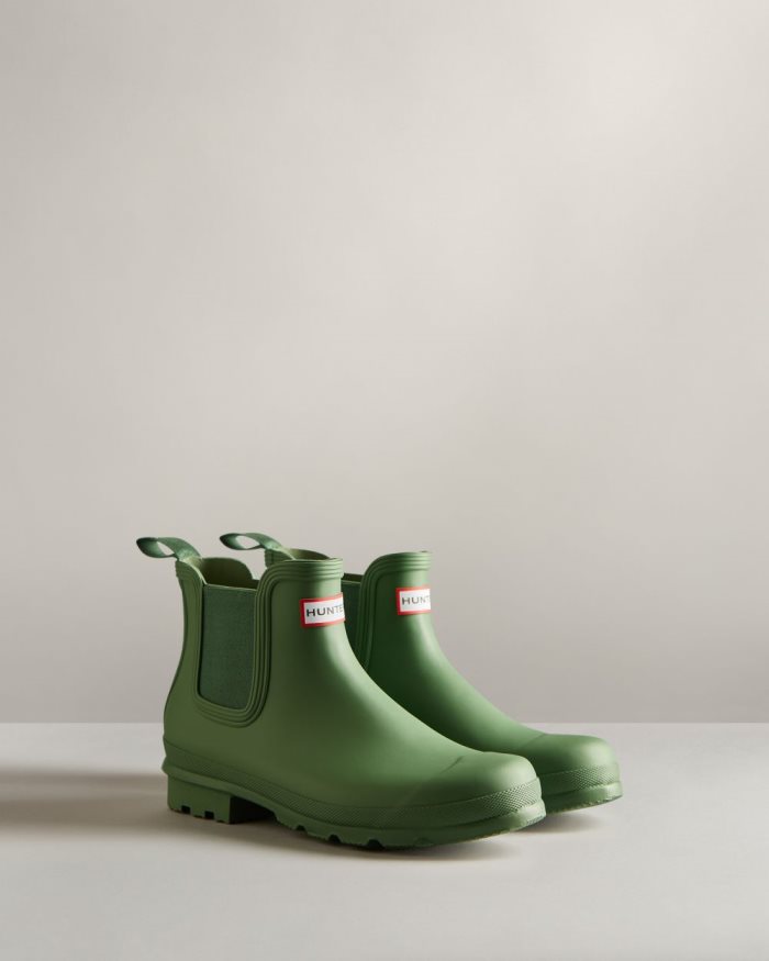 Green Men's Hunter Original Chelsea Boots | 43jsNBuK