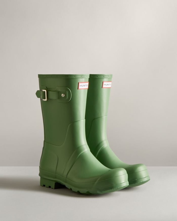 Green Men's Hunter Original Short Rain Boots | Y1ZT1qFV