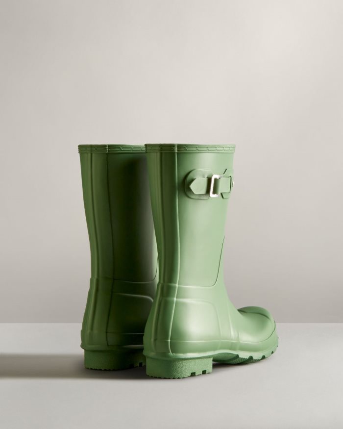 Green Men's Hunter Original Short Rain Boots | Y1ZT1qFV