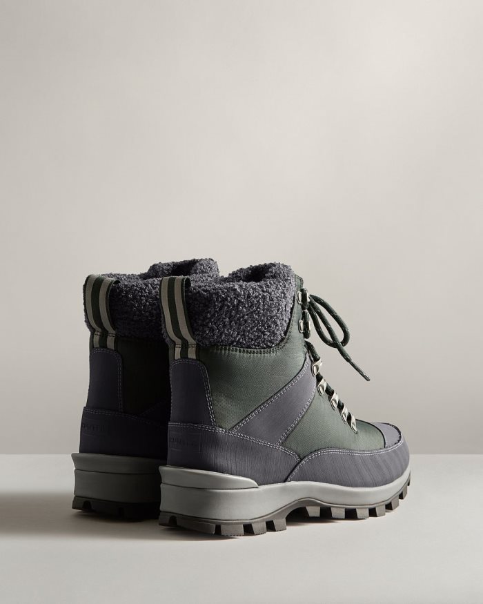 Green / Navy Women's Hunter Insulated Recycled Polyester Commando Ankle Boots | dTTeWLdl