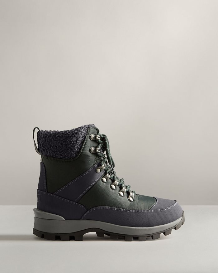 Green / Navy Women's Hunter Insulated Recycled Polyester Commando Boots | n1GHTYhl