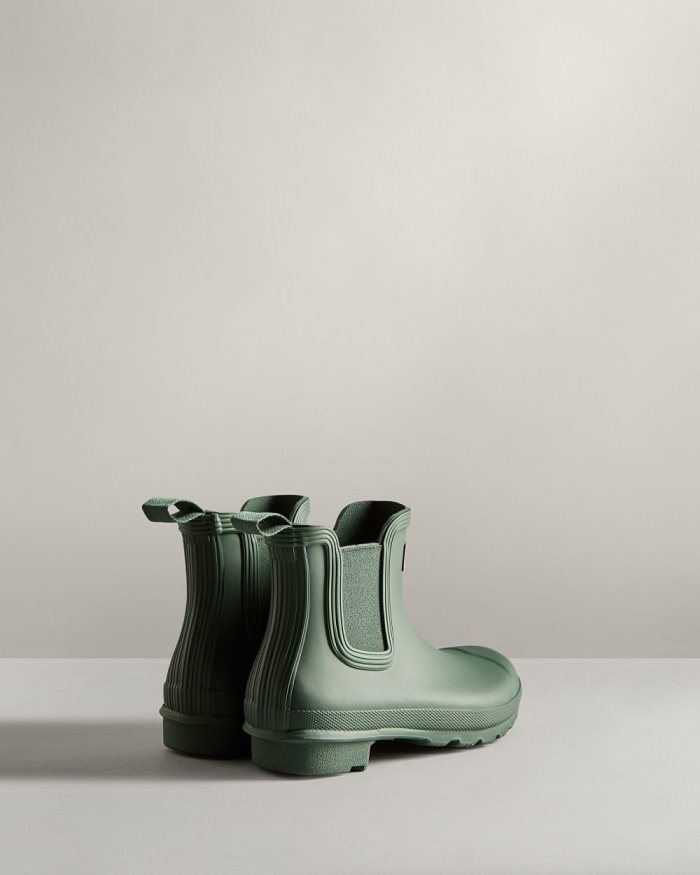 Green Women's Hunter Original Chelsea Boots | SEMBHr2h