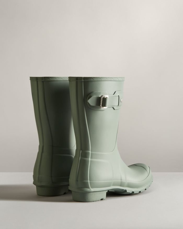 Green Women's Hunter Original Short Rain Boots | UVE5XlGS