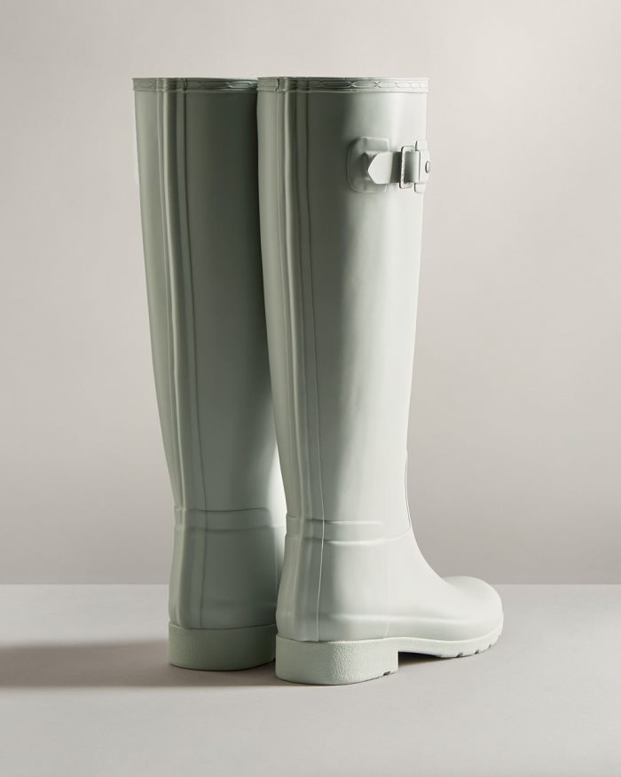 Grey Women's Hunter Refined Slim Fit Tall Rain Boots | D3QfoTfP