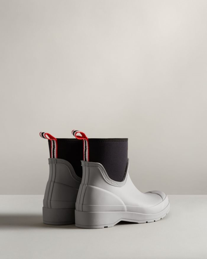 Light Grey Women's Hunter Play Short Neoprene Rain Boots | qzQzjpFR