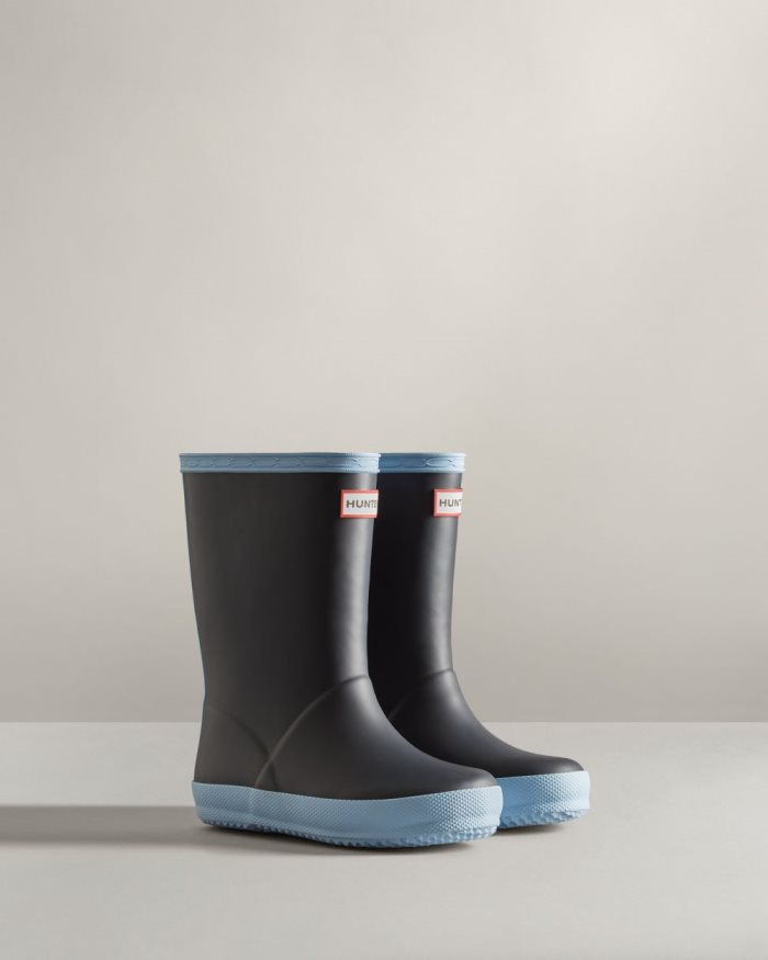 Navy / Blue Kids' Hunter First Classic Insulated Rain Boots | YgksYKej