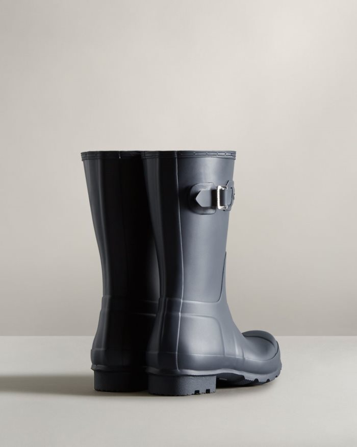 Navy Men's Hunter Original Short Rain Boots | tAmPUgC2