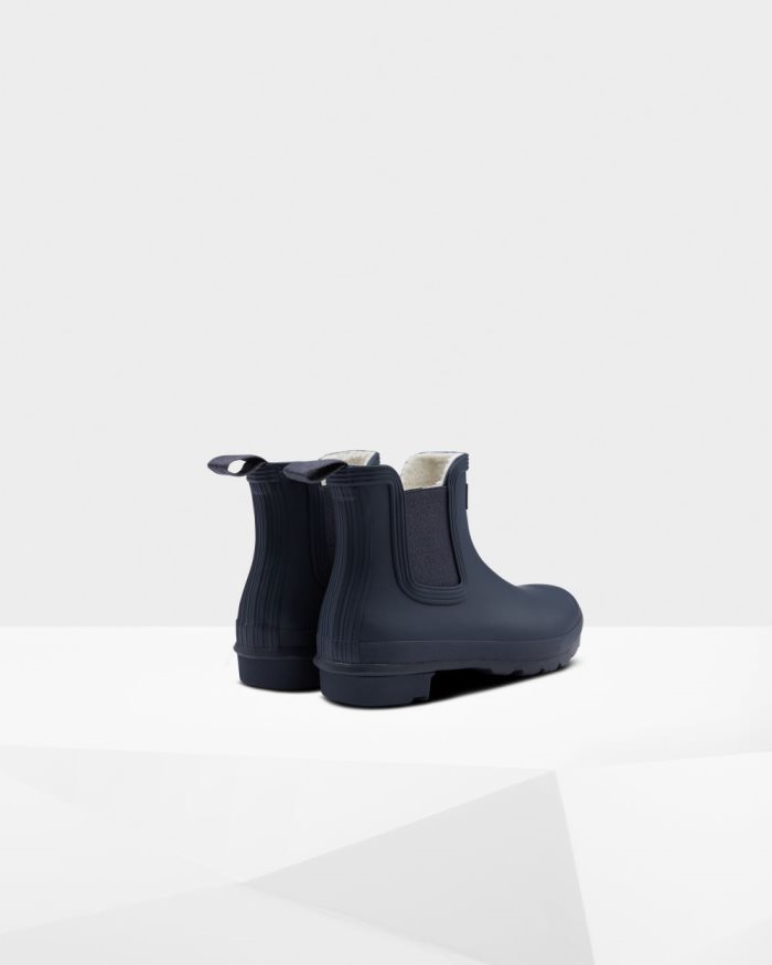 Navy Women's Hunter Insulated Chelsea Boots | 1loXd45q