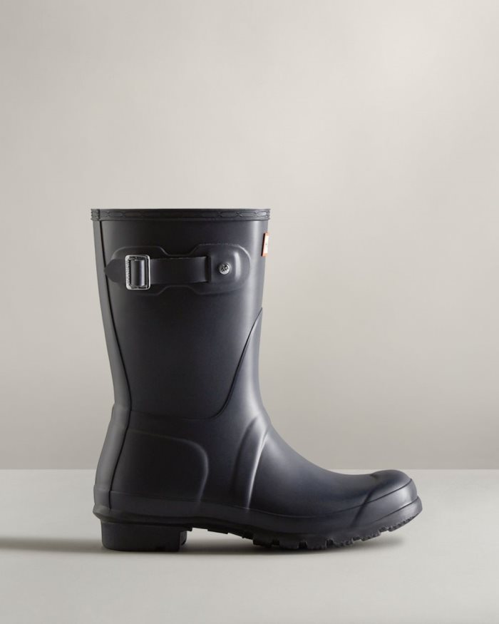 Navy Women's Hunter Original Short Rain Boots | 6afF4IDd