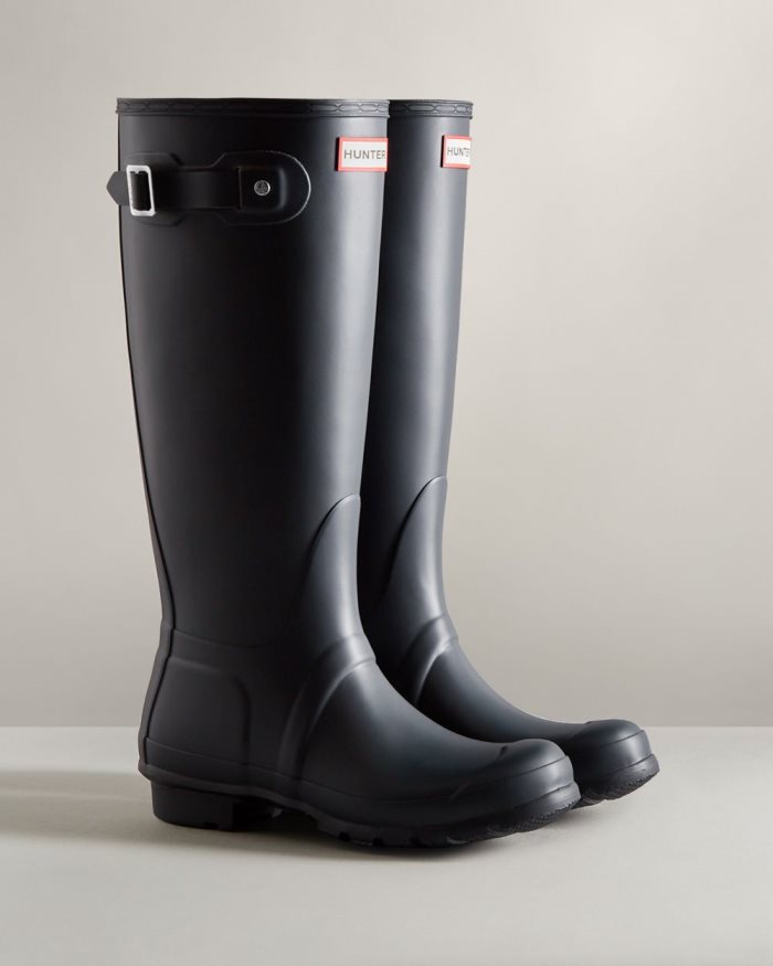 Navy Women's Hunter Original Tall Rain Boots | ziACSQnt