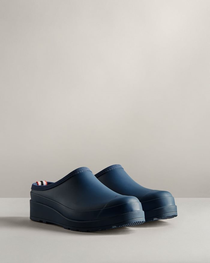 Navy Women's Hunter Play Clogs | gnAyskZT