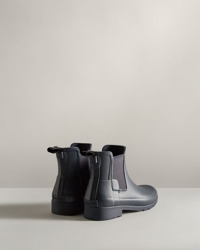 Navy Women's Hunter Refined Slim Fit Chelsea Boots | tmABXK6P