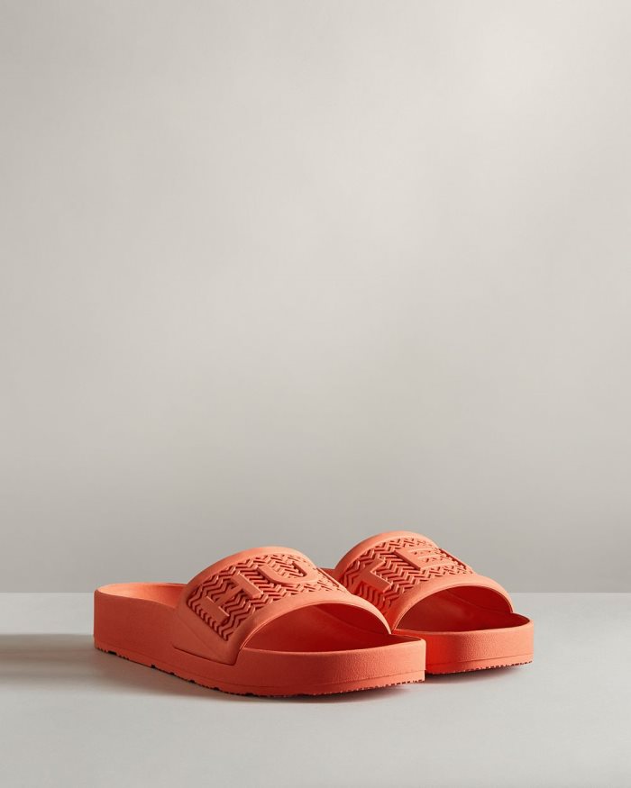 Orange Women's Hunter BLOOM™ Slides | s2XeKznX