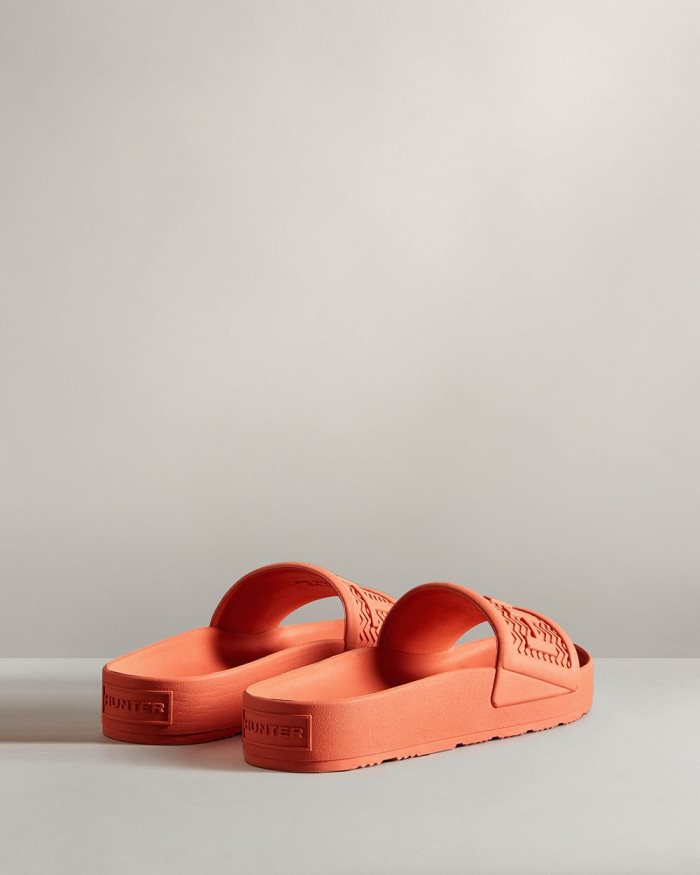 Orange Women's Hunter BLOOM™ Slides | s2XeKznX