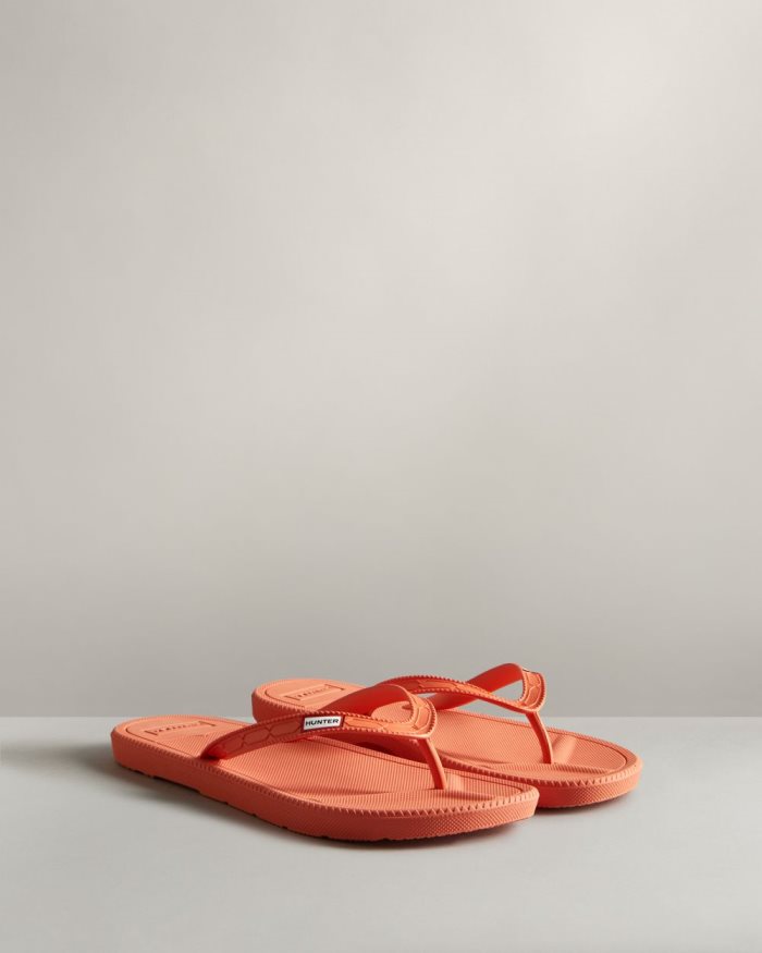 Orange Women's Hunter Original Flip Flops | HNLZyuo8