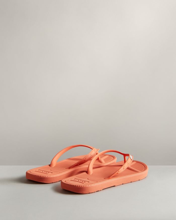 Orange Women's Hunter Original Flip Flops | HNLZyuo8