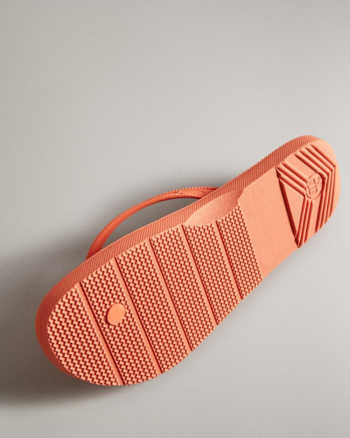 Orange Women's Hunter Original Flip Flops | HNLZyuo8