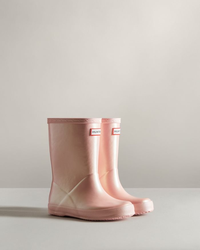 Pink Kids' Hunter First Classic Nebula Rain Boots | bCyeaZvJ