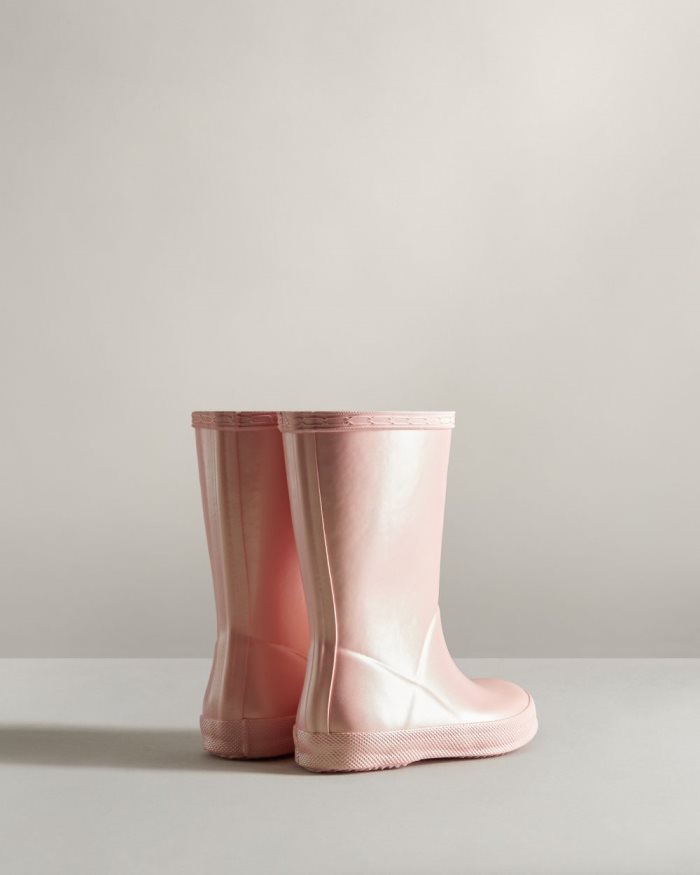 Pink Kids' Hunter First Classic Nebula Rain Boots | bCyeaZvJ