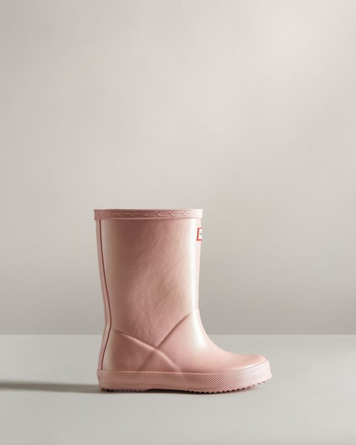 Pink Kids' Hunter First Classic Nebula Rain Boots | bCyeaZvJ