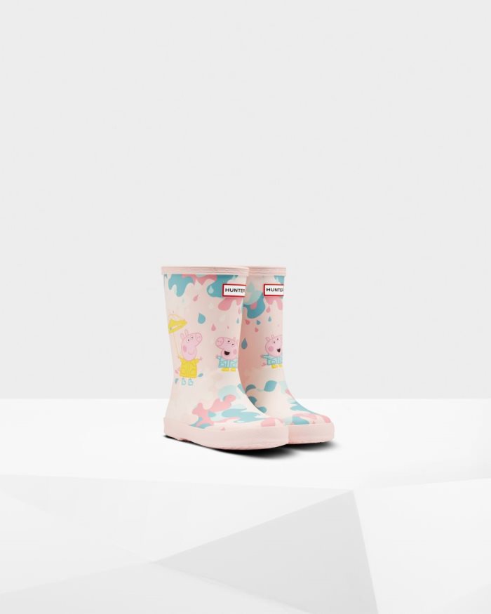 Pink Kids' Hunter First Peppa Pig Muddy Puddles Rain Boots | fYlMKYue