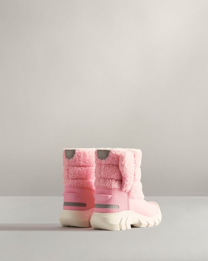 Pink Kids' Hunter Insulated Sherpa Snow Boots | cxealSVN