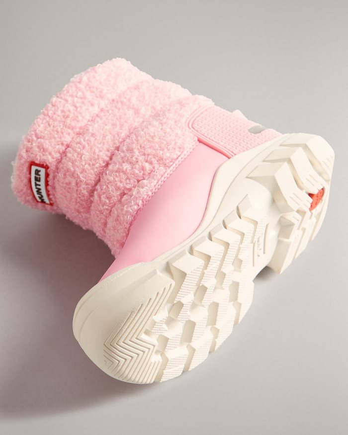 Pink Kids' Hunter Insulated Sherpa Snow Boots | cxealSVN