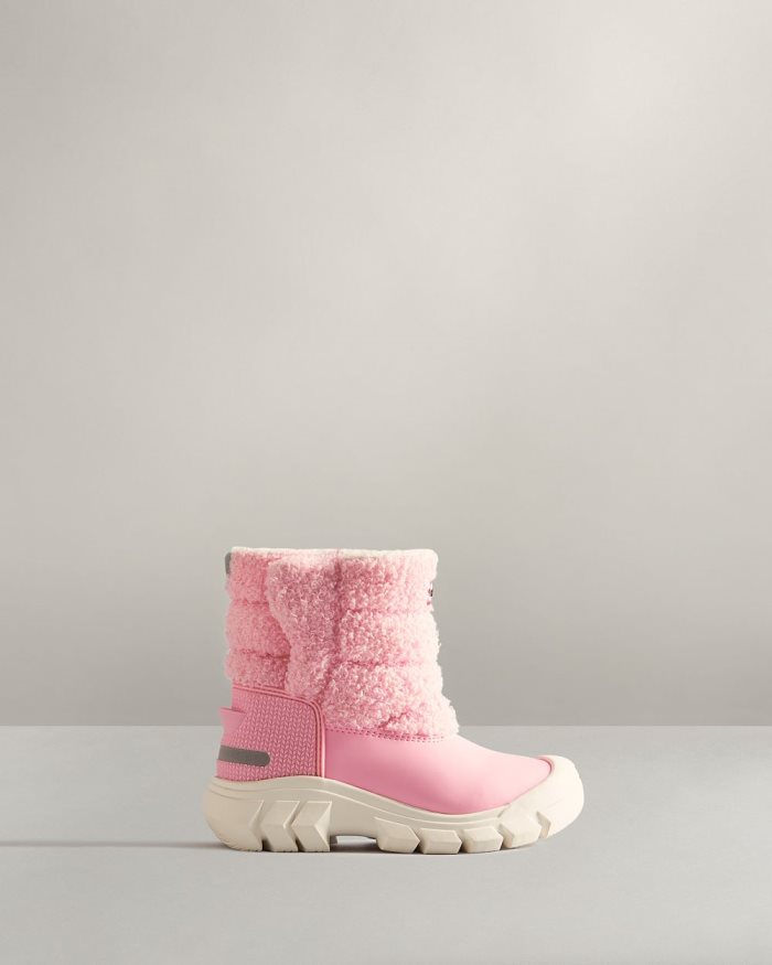 Pink Kids' Hunter Insulated Sherpa Snow Boots | cxealSVN