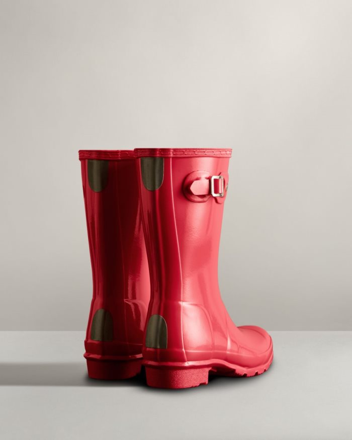 Pink Kids' Hunter Original Gloss Rain Boots | 6Kkpqww3