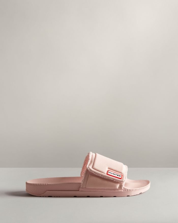 Pink Women's Hunter Adjustable Slides | 5UGw5rS5