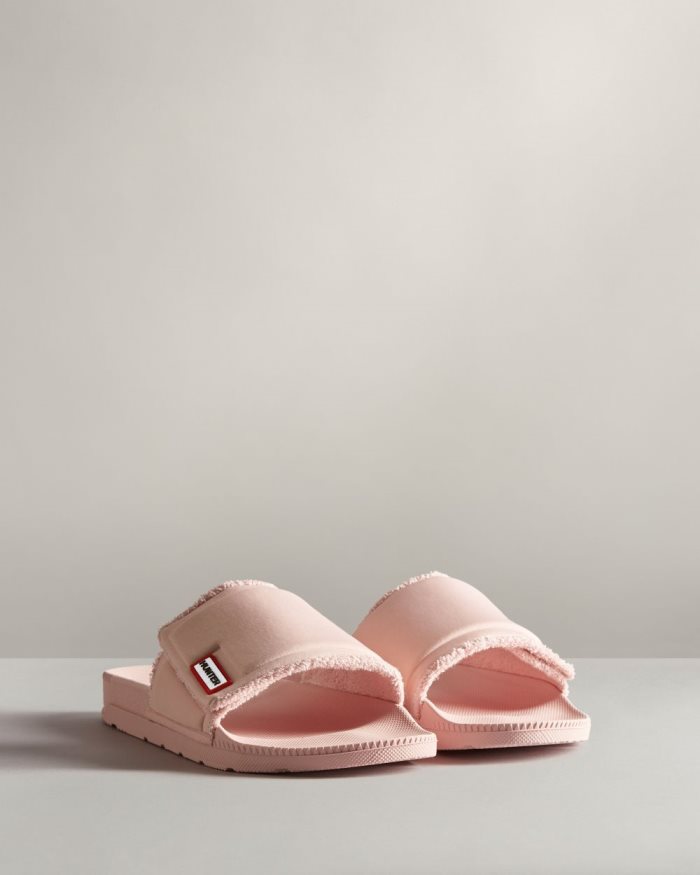 Pink Women's Hunter Adjustable Slides | 5UGw5rS5