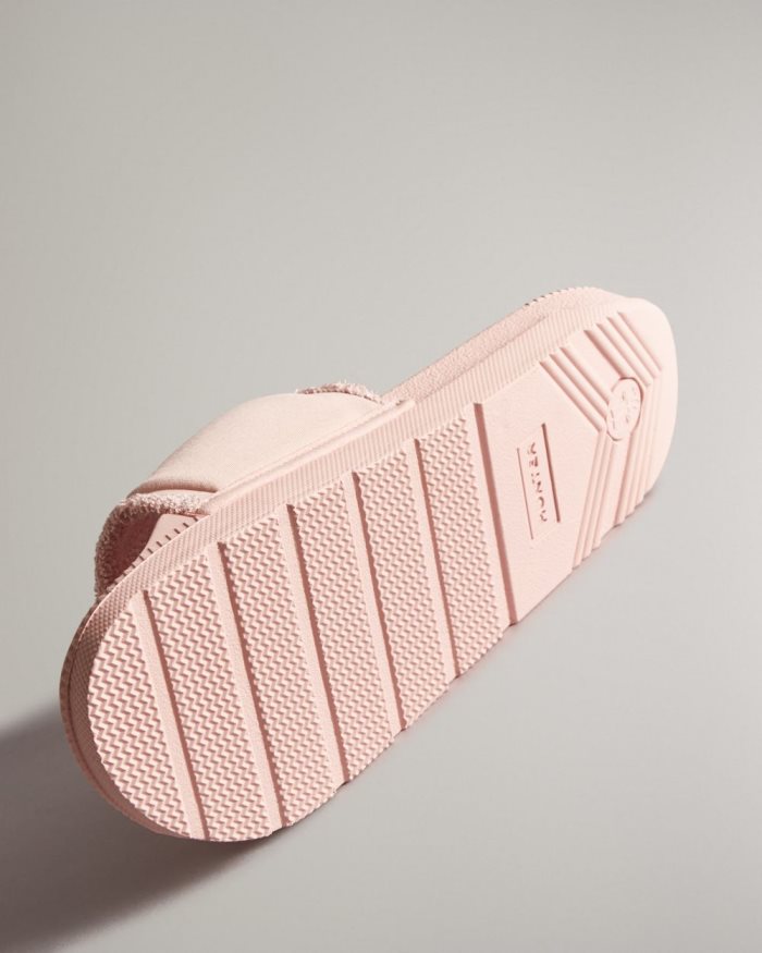 Pink Women's Hunter Adjustable Slides | 5UGw5rS5