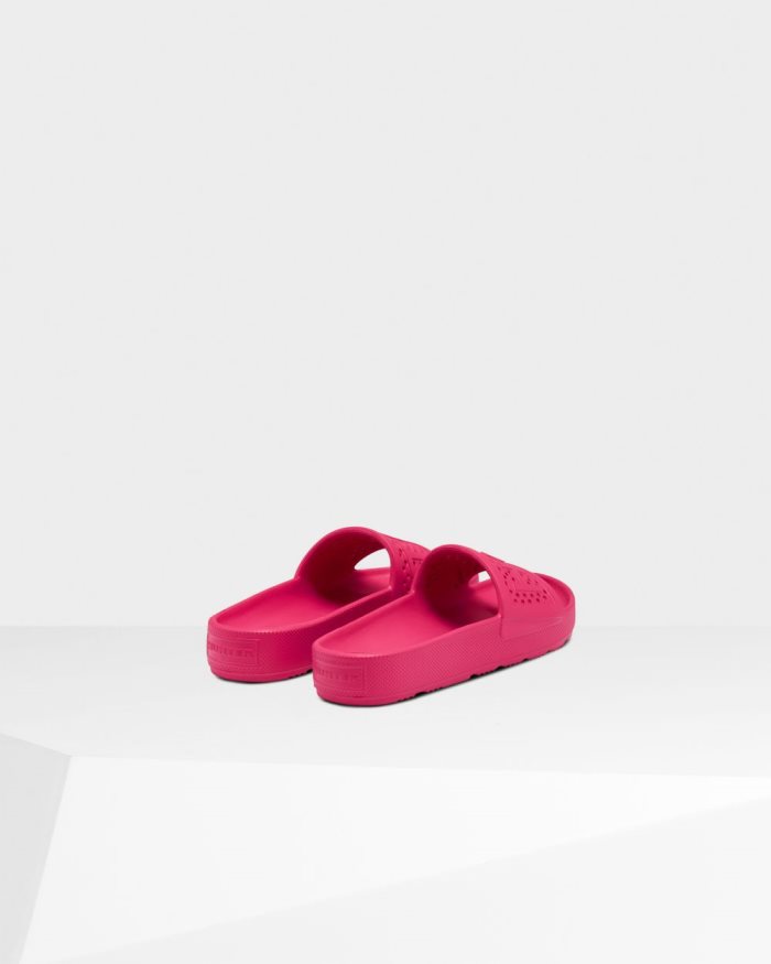 Pink Women's Hunter Lightweight Moulded Slides | W4SJQvwV