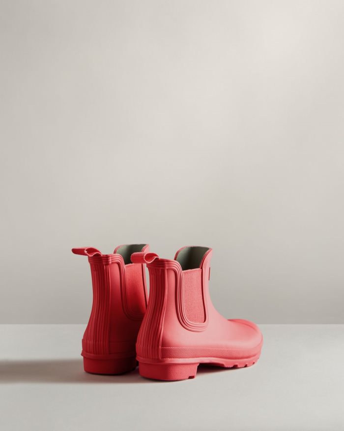 Pink Women's Hunter Original Chelsea Boots | DWvepS9E