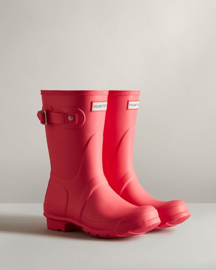 Pink Women's Hunter Original Short Rain Boots | oVSppS1c