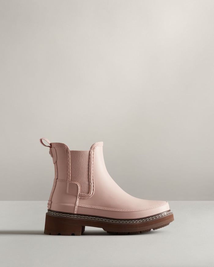 Pink Women\'s Hunter Refined Stitch Detail Chelsea Boots | tvxIblgE