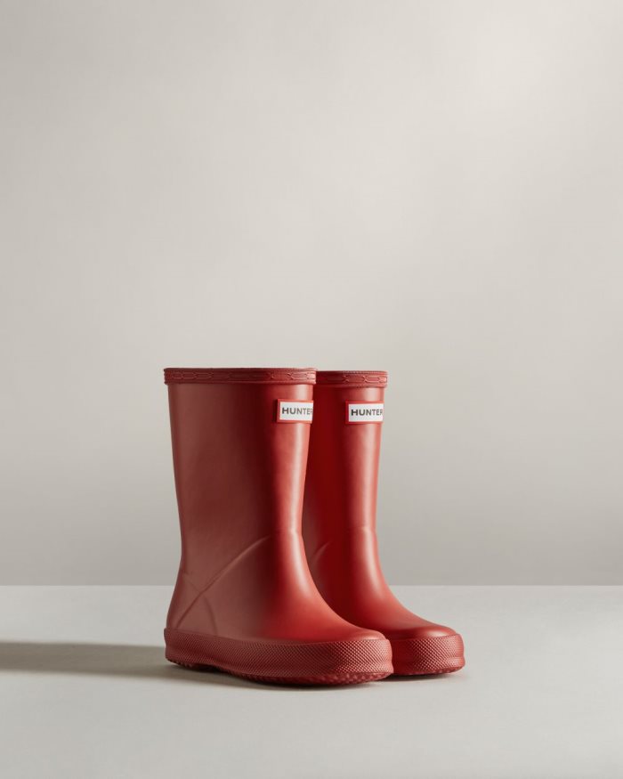 Red Kids' Hunter Original First Classic Rain Boots | 036B2JqW