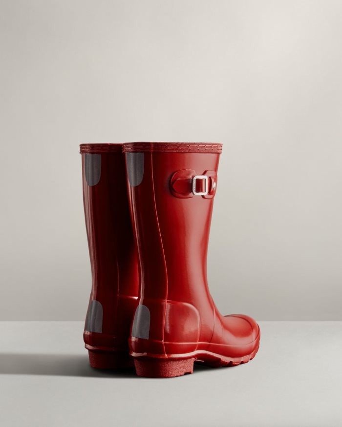 Red Kids' Hunter Original Gloss Rain Boots | E3EH1HMd