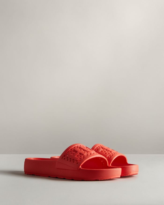 Red Men's Hunter Lightweight Moulded Slides | 3G8HlnwU